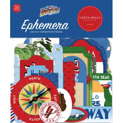 Carta Bella Our Travel Adventure Die Cuts - Ephemera